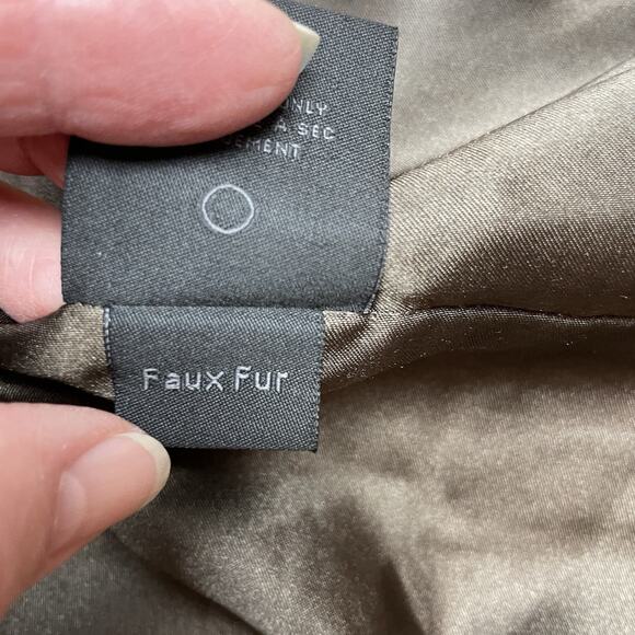 Steve Madden Faux Fur Coat Jacket‎ Womens M Animal Print Tiger Leopard Mob Wife - Picture 6 of 10